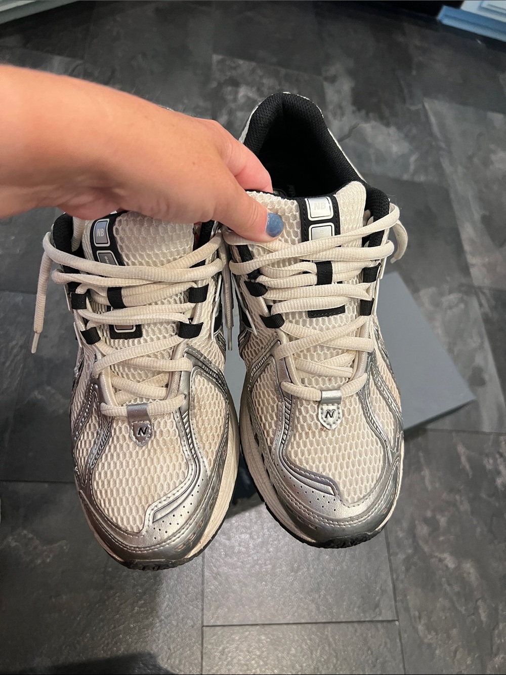 New Balance Men 1906R Cream and Black Trail-Style Sneakers - Picture 2 of 7